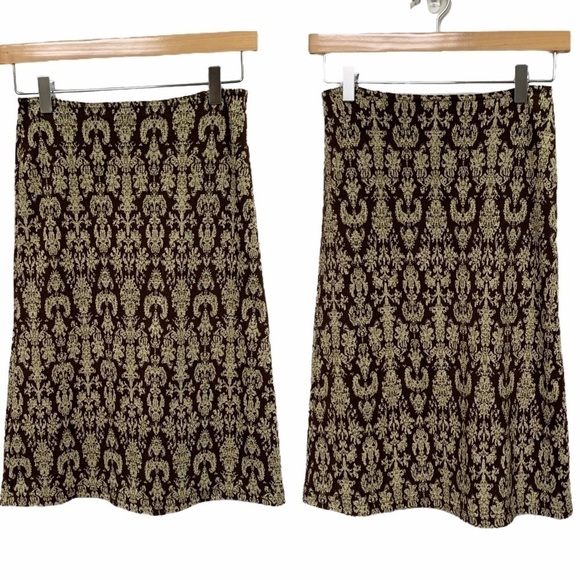 Vintage Baroque Stretch Pencil Skirt - Picture 6 of 8